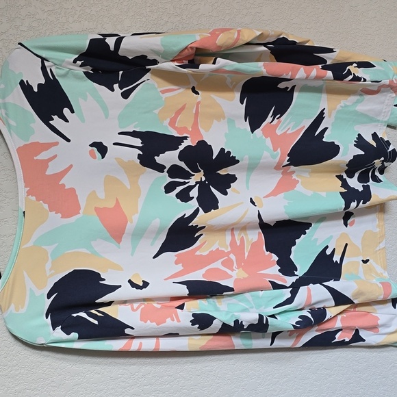 Hang Ten Women's Floral Long Sleeve Blouse - Black, Mint, Peach - Picture 3 of 3